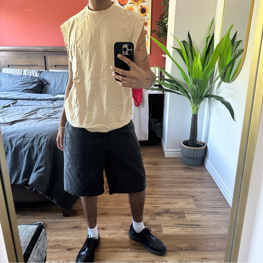 ASOS DESIGN BEIGE TANK - MENS MEDIUM